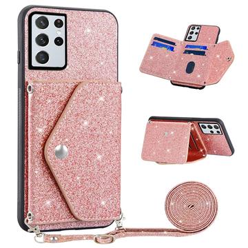 Coque avec Porte-Cartes Samsung Galaxy S26 UltraStardust - Rose