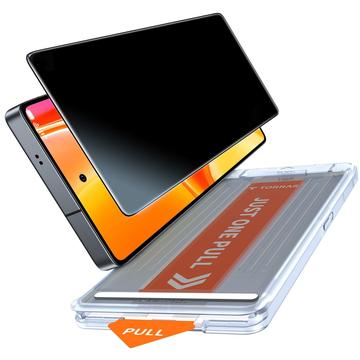 Protecteur d\'écran Samsung Galaxy S26 Ultra Torras GlassGo Privacy avec cadre Auto-Align