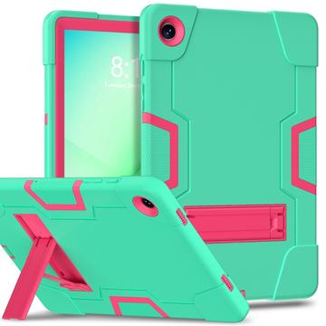 Étui hybride de style robot Samsung Galaxy Tab A11+ avec béquille