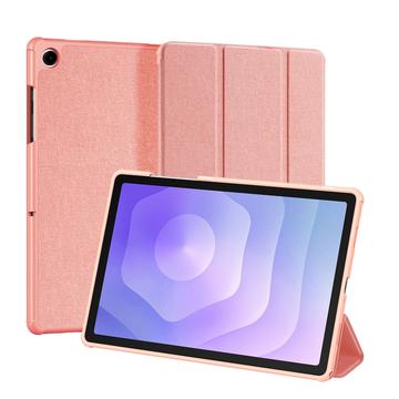 Étui à Rabat Samsung Galaxy Tab A11+ Smart Tri-Fold Dux Ducis Domo - Rose
