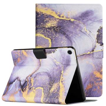 Étui Folio Samsung Galaxy Tab A8 10.5 2021/2022 Marble Pattern - Violet