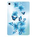 Coque Samsung Galaxy Tab A9+ en TPU Stylish Ultra Fin - Papillon Bleu