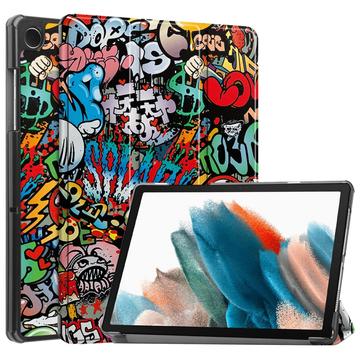 Étui à Rabat Smart Samsung Galaxy Tab A9+ - Série Tri-Fold - Graffiti