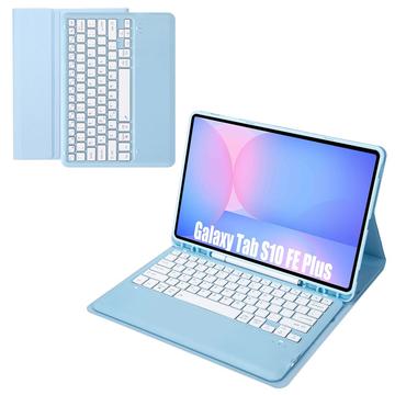 Étui Samsung Galaxy Tab S10 FE+ avec Clavier Bluetooth - Azur Clair