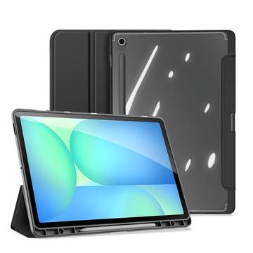 Étui à Rabat Samsung Galaxy Tab S10 FE+ Tri-Fold Intelligente Dux Ducis Toby - Noir
