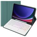 Étui clavier Bluetooth Samsung Galaxy Tab S10 Lite/S10 FE/S9 FE/S9 - Vert foncé