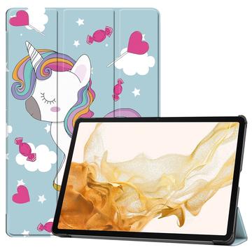 Étui à Rabat Smart Samsung Galaxy Tab S10+ - Série Tri-Fold - Licorne