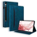Etui Folio Samsung Galaxy Tab S11/S10 Lite/S10 FE/S9 FE/S9/S8/S7 Business Style - Bleu