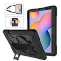 Étui Samsung Galaxy Tab S6 Lite 2020/2022/2024 avec Sangle Heavy Duty 360 - Noir