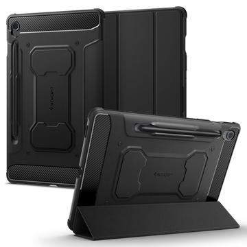 Étui à Rabat Samsung Galaxy Tab S9 FE Spigen Rugged Armor Pro - Noir