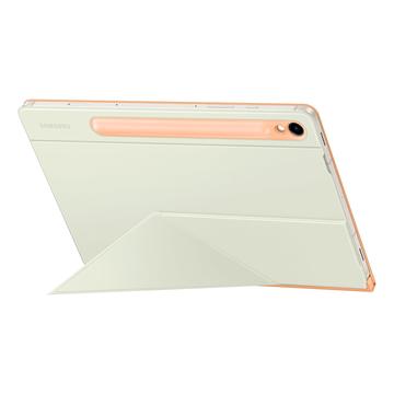 Étui Samsung Galaxy Tab S9/S9 FE Book Cover Hybride EF-BX710POEGWW - Blanc / Orange