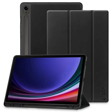 Étui folio à trois volets Samsung Galaxy Tab S9/S9 FE/S10 FE/S10 Lite Tech-Protect SmartCase Pen - Noir