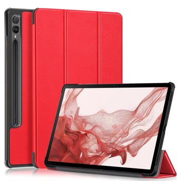 Étui à Rabat Smart Samsung Galaxy Tab S9+ - Série Tri-Fold - Rouge