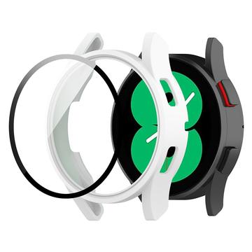 Coque Samsung Galaxy Watch FE en Plastique avec Protecteur d\'Écran - 40mm - Blanc