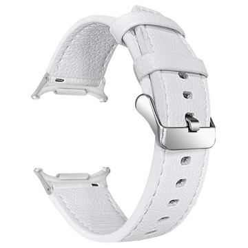 Bracelet en Cuir Samsung Galaxy Watch Ultra 2024/2025 avec Connecteurs - 47mm - Blanc