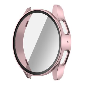 Coque Samsung Galaxy Watch7 en Plastique avec Protecteur d\'Écran - 44mm - Rose Doré