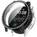 Coque Samsung Galaxy Watch7 en Décorative Strass avec Protecteur d'écran - 40mm - Noire