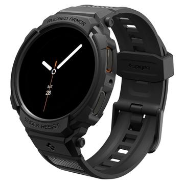 Coque Samsung Galaxy Watch8 en TPU Spigen Rugged Armor Pro - 44mm - Noire