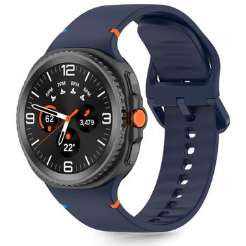Bracelet en silicone Samsung Galaxy Watch8/Watch8 Classic Tech-Protect - 40mm/44mm/46mm - Bleu tempête