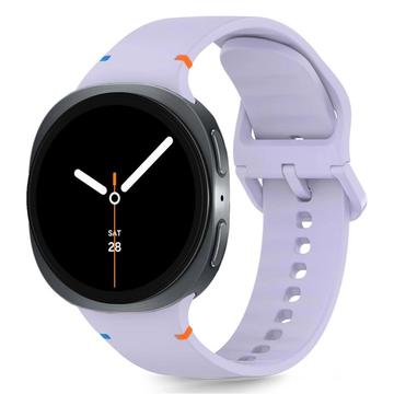 Bracelet en silicone Samsung Galaxy Watch8/Watch8 Classic Tech-Protect - 40mm/44mm/46mm - Violet élégant