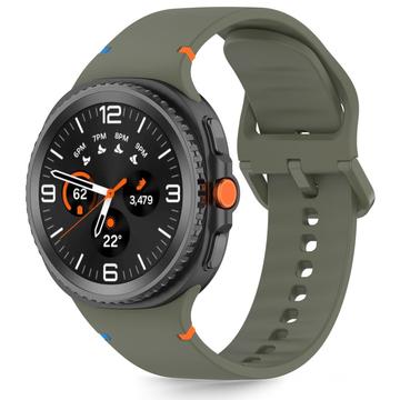 Bracelet en silicone Samsung Galaxy Watch8/Watch8 Classic Tech-Protect - 40mm/44mm/46mm - Vert armée