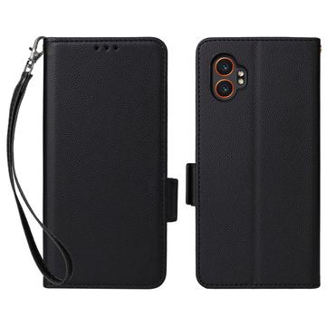 Étui Portefeuille Samsung Galaxy XCover7 Pro avec Fermeture Magnétique - Noir
