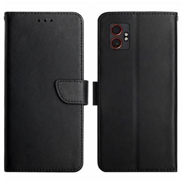 Étui Portefeuille Samsung Galaxy XCover7 Pro en Cuir avec Béquille - Noir