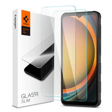 Protecteur d\'Écran Samsung Galaxy Xcover7/Xcover7 Pro en Verre Trempé Spigen Glas.tR Slim - 2 Pcs.