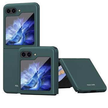 Coque Samsung Galaxy Z Flip5 en Plastique Caoutchouté - Verte