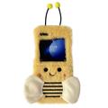 Coque Samsung Galaxy Z Flip6/Z Flip7 FE en TPU en peluche à motif d'abeille - Jaune