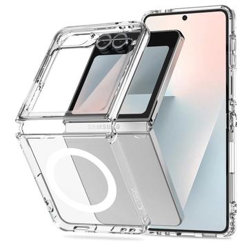 Coque Hybride Samsung Galaxy Z Flip6/Flip7 FE Tech-Protect Flexair Magnétique - Transparente