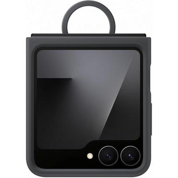 Coque Samsung Galaxy Z Flip7 FE en Silicone avec Anneau EF-PF741TBEGWW - Noire