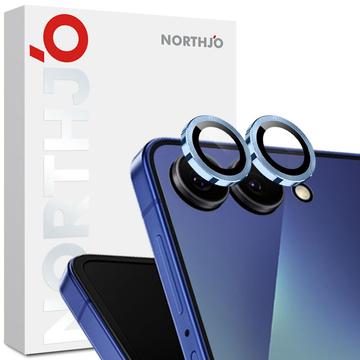 Kit de protection de l\'objectif de l\'appareil photo Samsung Galaxy Z Flip7 Northjo - Bleu