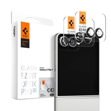 Protecteur d\'Objectif Samsung Galaxy Z Flip7 Spigen Glas.tR Ez Fit - 2 Pcs. - Noir