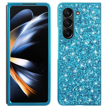 Coque Hybride Samsung Galaxy Z Fold6 - Série Glitter - Bleue