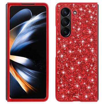 Coque Hybride Samsung Galaxy Z Fold6 - Série Glitter - Rouge