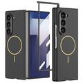 Étui mince magnétique Samsung Galaxy Z Fold7 GKK avec protection d'écran en verre trempé - Noir