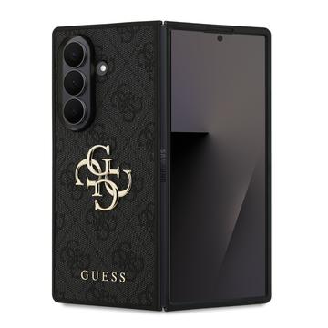 Coque Hybride Samsung Galaxy Z Fold7 Guess 4G Big Metal Logo - Noire