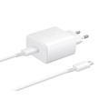 Samsung Chargeur rapide de voyage USB-C EP-TA845EWE - 45W - En vrac - Blanc