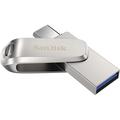 Clé USB SanDisk Ultra Luxe Dual Drive SDDDC4-512G-G46 - 512 Go - Argent