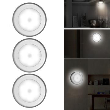 Lumières LED sans fil autocollantes avec détecteur de mouvement - 3 Pcs.