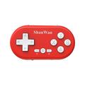 ShanWan Mini manette de jeu Bluetooth avec vibration - Rouge