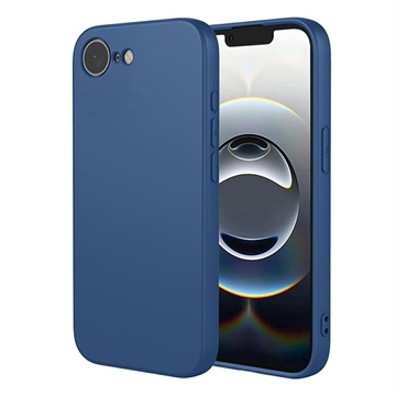 Coque iPhone 16e en silicone antichoc - Bleue