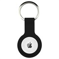 Étui Apple AirTag en Silicone avec Porte-clés - Noir