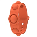 Bracelet en Silicone Pop It pour Enfants & Adultes - Orange