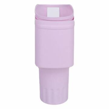 Housse de protection en silicone avec support pour téléphone portable pour Stanley Tumbler 40 Oz - Violet