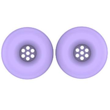 Couvre-oreilles protecteurs en silicone pour les écouteurs supra-auriculaires JBL Tune 520BT - violet