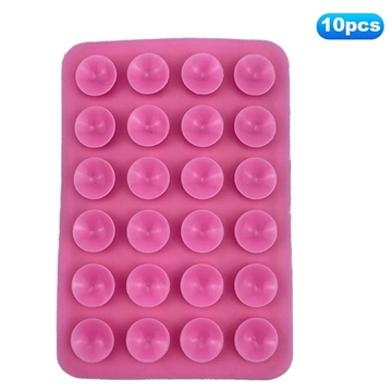 Support de Téléphone à Ventouse Adhésif en Silicone - Rose