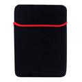 Manchon de protection souple pour ordinateur portable/tablette 13" - Noir / Rouge