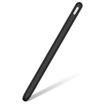 Coque Apple Pencil (2ème Génération) en Silicone Antidérapante - Noir